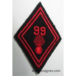 Tissu 99° Régiment d'Infanterie losange 45 troupe