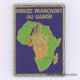 Forces Françaises au Gabon Tissu de manche