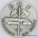 DGF Formateurs du Génie Médaille de table 70 mm