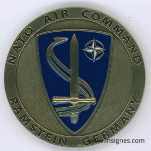 NATO Air Command RAMSTEIN ALLEMAGNE otan 50 mm