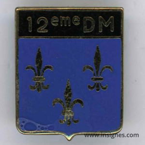 12° Division militaire Insigne Drago G 2243