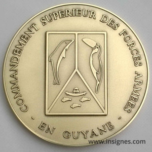 Commandement Supérieur des Forces Armées en GUYANE Médaille 68 mm