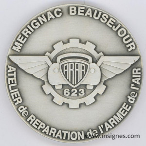 Atelier de Réparation de l'Armée de l'Air Médaille de table 65 mm