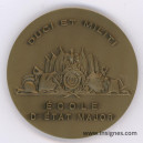 Ecole d'ETAT-MAJOR Médaille de table 74 mm DUCI ET MILITI