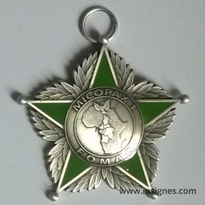Médaille Mission de consolidation de la paix en Centrafrique MICOPAX 1 sans ruban