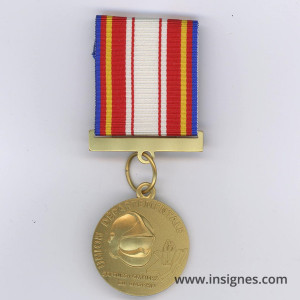 Médaille Union Départementale Sapeurs Pompiers du Bas Rhin classe or USDP 67