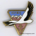 45° BIC Bataillon d'Infanterie Coloniale Insigne Drago Paris G 1385