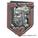 Infanterie 92&deg; RI Insigne Duseaux H 112